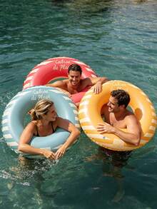 1pc Inflatable Swim Ring, PVC Retro Striped Swim Ring, Adult Inflatable Arm Float - Multiple Styles - View 10