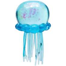 Luminous Jellyfish & Octopus Squishy Decor, Premium Flexible Silicone Portable Ornament, Slow Rising Tactile Relaxation Accessory, Textured Soothing Design For Daily Stress Relief And Mood Calming - 藍色 - 查看 1