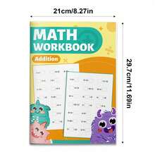 Math Workbook Series, Addition Subtraction Multiplication Division Practice, Progressive Arithmetic Training, Develop Number Sense, Speed And Accuracy, Beautiful Illustrations - Math Workbook - View 2
