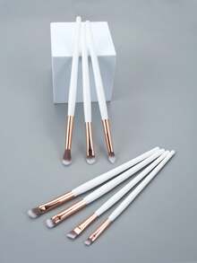 ronshadow 7pcs Eye Makeup Brush Set, Large Round Tip Blending Eyeshadow Brush + Angled Blade Brow Powder Brush, Multi-Functional Eye Makeup Detail Brush - Multicolor - View 5