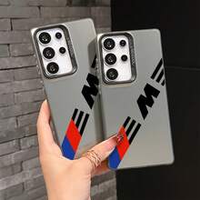 1 pieza Funda de teléfono con patrón de carreras en negro & plateado compatible con teléfonos Apple - Multicolor - Ver 5