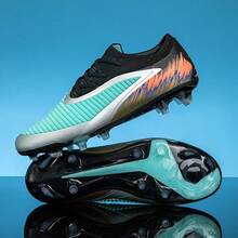 Unisex Long Stud Football Boots: Performance Football Shoes Suitable For Natural Grass - Black - View 12
