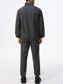 HOTSUIT Traje de sauna para hombres - Chaqueta y pantalones deportivos, adecuado para pérdida de peso y fitness, perfecto para entrenamientos de primavera, verano y otoño, regalo del Día de San Valentín - Gris - Ver 7