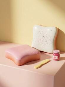 1pc Ultra Soft Butter Toast Stress Relief Toy - Perfect Gift For Birthday, Holiday, Valentine's Day And New Year - Multicolor - View 10