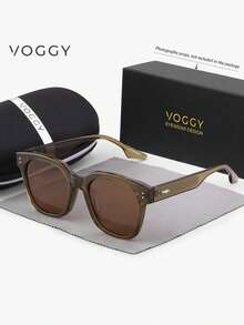 VOGGY 時尚極簡復古大框 TR90 偏光 UV400 太陽眼鏡，男女通用運動開車戶外騎行釣魚度假旅行派對裝飾道具禮物 - Set B - 查看 13