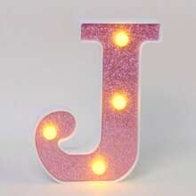 16cm 白色發光 A-Z LED 字母燈,電池供電,臥室裝飾字母夜燈,婚禮裝飾,生日派對裝飾,女孩房/兒童房裝飾字母燈,節日居家酒吧裝飾字母燈,字母燈 - 深粉紅色 - 查看 23