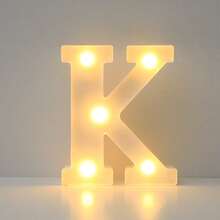 16cm 白色發光 A-Z LED 字母燈,電池供電,臥室裝飾字母夜燈,婚禮裝飾,生日派對裝飾,女孩房/兒童房裝飾字母燈,節日居家酒吧裝飾字母燈,字母燈 - 白色 - 查看 15