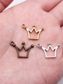 20pcs 20x13mm Small Crown Charms Pendant For DIY Jewelry Making Necklace Keychain Phone Chain Bracelet Making Accessories Handmade Craft - Crown - View 1