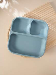 1pc Personalized Customization Name & Pattern Silicone Square Suction Plate Infant Feeding Tableware Food Storage Dishes For Baby Boys & Girls - Multicolor - View 21