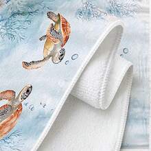 1pc/2pcs/4pcs Ocean Watercolor Kitchen Towels, Soft, Absorbent & Quick-Drying, Machine Washable, Multipurpose For Daily Hand Wiping & Home Decoration - Multicolor - View 5