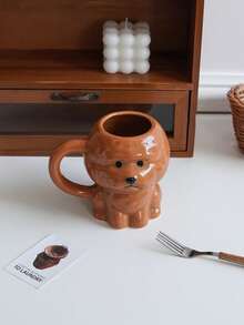 1pc 340ml Cute Bichon Frise Ceramic Mug, Hand-Painted Dog Theme With Handle, Suitable For Home Decor And Tableware, Can Be Used As Latte Cup For Restaurant And Cafe, Gift, Holiday Decoration Or Living Room Drinking Cup - Multicolor - View 14