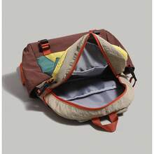 Sac à dos de voyage et de randonnée léger pour femme, couleurs contrastées, style esthétique, sac à dos de loisirs pour étudiante, cadeau d'extérieur - vert foncé - Voir 6