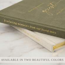 YY Beautiful Wedding Guest Book For Your Wedding Reception - Simply Elegant Velvet Guestbook To Sign In And Add  Photos - The Perfect Bridal Shower Guest Book For The Special Day - Sage - View 7