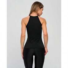 Tank Top Halter Top Black - Multicolor - View 12