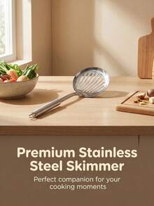 Stainless Steel Cooking Set: Ergonomically Designed Solid Round Tube Handle, Suitable For Cooking Scenarios Such As Grilling Steaks, Pancakes, Pasta, Dumplings, And Hot Pot. Rust-Proof, Seamless Steel Structure, Easy To Clean. - Multicolor - View 10