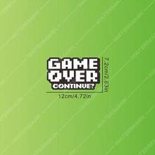 1個 "Game Over" 像素風格貼紙，可愛有趣，適合像素風格愛好者。可用於汽車、卡車、摩托車和筆記型電腦！ - A - 查看 2