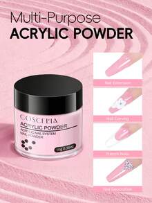 coscelia Beginner Acrylic Nail Set, All-In-One Gel Nail Polish And Glitter Acrylic Powder Set, Includes Acrylic Liquid, White Transparent Powder, Pink Powder, For Nail Extension, Professional Nail Art Tools, Women's Gift - Multicolor - View 3
