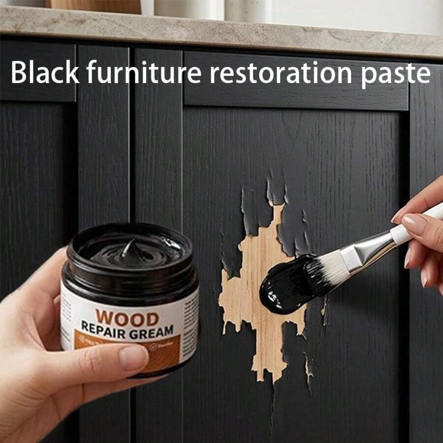 Diseñado específicamente para el refinado y recoloración de muebles. Combina funciones de relleno de arañazos y emparejamiento de color, convirtiéndolo en una pasta multifuncional todo en uno para la reparación de muebles y el emparejamiento de color. - C - Ver 1