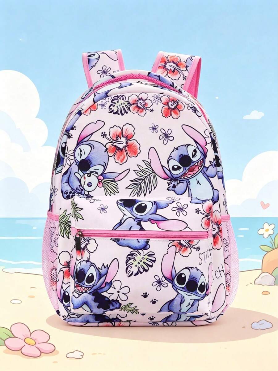 Lightweight Soft Cartoon Pattern Backpack, Large Capacity Multi-Compartment Design, Student Backpack, Kindergarten Baby Travel Snack Picture Book Storage, Versatile Backpack, Large Capacity Student Backpack With Laptop Compartment, Casual Backpack, Sports Backpack - Multicolor - View 1