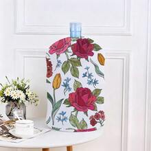Water Dispenser Bottle Cover For 5 Gallon Water Jug, Rose Print Durable Fabric Water Dispenser Sleeve, Elastic Fabric Water Bucket Decorative Protective Cover, Reusable Home Decor Furniture Standard Protective Cover - Multicolor - View 10