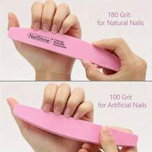 1/2/5/10/20pcs Professional Double-Sided Colorful Sponge Nail File, Crescent-Shaped Shaped Sponge Buffer Strip For Polishing, Buffing And Shaping Nails, Dual-Use For Thick And Thin Nails, Pedicure And Manicure Tool - Multicolor - View 5