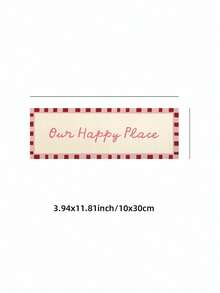 1件無框「Our Happy Place」玄關牆面藝術海報印刷，適合公寓客廳、臥室、宿舍、派對禮物、房間裝飾、牆面印刷 - 字體 - 查看 10