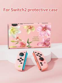 New Switch 2 Protective Case (2025) Game Accessory, Compatible With Switch 2/Switch OLED, Summer Vacation Print Pattern TPU Protective Case/Upgraded Thickened Protective Case Switch Battery Version Protective Case 1pc, Best Gift For Switch Players, Valentine's Day Confession/Romantic Gift - Multicolor - View 6