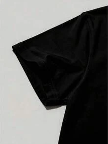 Men's Short Sleeve T-Shirt, Versatile For Everyday Use, Quick Drying, Lightweight And Breathable, Sizes [S-XXXL] - 黑色 - 查看 6