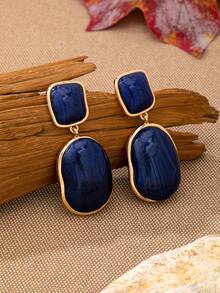 1 Pair Fashionable Personalized Women's Resin Earrings - Women's Geometric Earrings - View 7