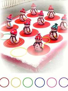 30pcs/10pcs/2pcs Juego de Lanzamiento de Aros de Plástico Multicolor, Aros de Carnaval, Para Juegos de Práctica de Velocidad y Agilidad, Juegos de Jardín y Patio al Aire Libre, Juegos de Despedida de Soltera, Regalos de Fiesta de Cumpleaños y Vacaciones de Carnaval, Accesorios de Fiesta de Festival de Playa y Césped (Colores Aleatorios) - Multicolor - Ver 6