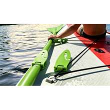 Universal Paddle Board Fin Clips, 2 Pack Adjustable Surfboard Fin Fixing Buckles, Durable Clamps, Practical Accessories For Water Sports & Kayak - Green - View 5