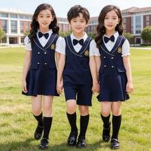 5雙兒童夏季返校黑色膝高襪，男孩女孩通用高筒小腿襪，足球校服學生襪 - 黑色 - 查看 5