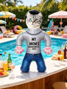 1pc Customized Human-Shaped Party Prop, Personalized Face Custom Adult Gift, Pool Party Mold, Fun Personalized Beach And Birthday Party Gift, Gag Gift For Him/Her, Bachelor Party Prop, Mother's Day, Special Occasion - Multicolor - View 2