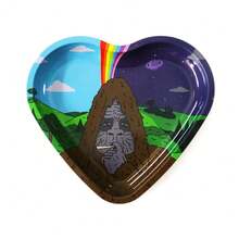 New Tinplate Heart-Shaped Cigarette Tray, Tobacco Handling Tray, Storage Tray, Iron Tray, Cigarette Accessories - 蜘蛛網 - 查看 14
