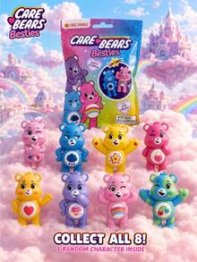 Monogram CARE BEARS Officially Licensed  Random Blind Bag 3D Foam Figure Clip Desktop Ornament Keychain - Multicolor - View 10