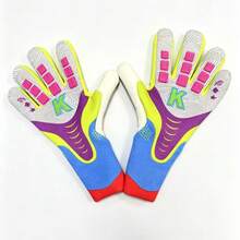 1 Pair Adult Football Goalkeeper Gloves, Finger Protection, Anti-Slip, Durable Training Gloves - Multicolor - View 5