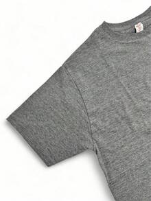 Original HPC POLO T-Shirt With Round Neck And Short Sleeves – Themed Graphic Design "HPC: Retro Typography Houston" – 100% Cotton - 淺灰色 - 查看 5