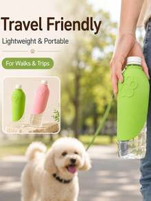 1pc Portable Outdoor Pet Water Bottle, Silicone Pet Water Cup And Dog Water Bottle, Travel-Friendly Pet Companion Cup Designed For Outdoor Activities, Universal Water Bottle For Cats And Dogs, Pet Summer Essential, Foldable And Convenient To Carry Pet Water Cup, Pet Water Bowl, Pet Travel Water Cup, Dog Water Bottle, Portable Outdoor Water Bottle, Dog Travel Cup, Pet Drinking Bottle - 1L - View 5