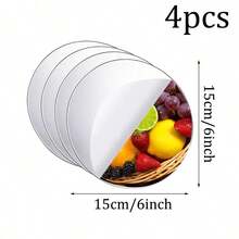 4pcs Acrylic Round Mirror Stickers, Non-Glass Round Mirror Self-Adhesive Mirror Stickers, Easy-Tear Stickers, Removable Decor, Suitable For Living Room, Bedroom And Office, Waterproof And Corrosion-Resistant, Can Be Used For Home Wall Decor Or Wedding Table Centerpiece Decor, Personalized Sticker Mirror Wall Stickers, Room Decor, Wall Mirror, Room Home Decor, Bathroom Decor, Living Room Decor - Round - View 12