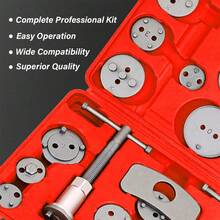 23x Auto Car Universal Disc Piston Caliper Brake Rewind Wind Back Tool Kit Set - A - View 7