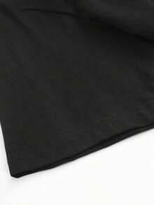 Camiseta de hombre con estampado tropical de playa - Diseño Salty con palmeras y olas, camiseta negra casual de manga corta, adecuada para el verano, perfecta para actividades en casa - Negro - Ver 3