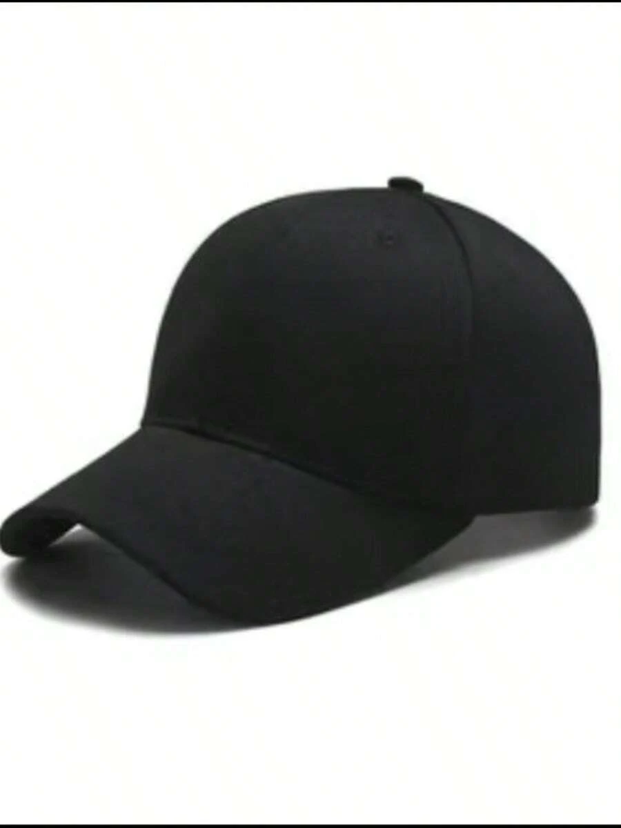Boné Aba Curva Liso Fechamento Fitão - Preto - Visão 1