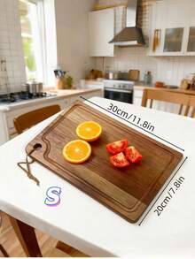 2PCS Wooden Cutting Board, Solid Wood Cutting Board, Pizza Steak Cutting Board, Cutting Board, Bread Board, Solid Wood Chopping Board, Wooden Serving Platter, Suitable For Pizza, Bread, Cheese, Fruit, Vegetables, Suitable For Home Kitchen And Restaurant. Ideal For Cutting Meat, Bread And Fruit, Holiday Gift - View 11