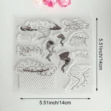 Clear Silicone Stamps Vintage Floral Background Scenery & Country Manor Bird Flower Patterns For DIY Junk Journal Scrapbook & Photo Album Crafts - Nature - View 48