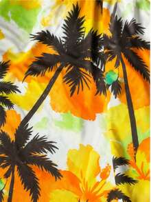 2pcs/Set Pakaian Kasual Liburan Anak Laki-laki, Kaos Lengan Pendek Leher Bulat Motif Huruf California dan Celana Pendek Longgar yang Nyaman, Musim Semi/Panas - Putih - View 4