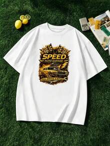 Men Plus Size T-Shirts - White - View 1