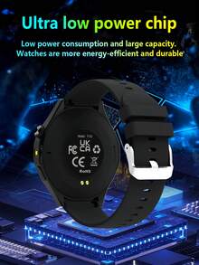 ERUN Unisex Smart Watch - Wireless Call/Text/Multiple Sports Modes/Remote Camera/Fitness Tracker, Compatible With Android And IOS Systems, USB Charging, Alloy Case/Silicone Strap, Fashionable Modern, Clear Screen Display, Perfect Gift For Men/Women/Lovers/Parents. - View 9