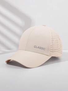 1pc CLASSIC Embroidered Quick-Dry Baseball Cap Summer Perforated Hollow Breathable Baseball Cap Outdoor Running Sun Protection Hat - Embroidery CLASSIC - View 11