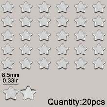 10/20pcs Multi-Shape Stainless Steel Asymmetric Stamped Trays DIY Jewelry Making, Handmade Beading DIY Material Kit Jewelry Accessories - Steel - View 14