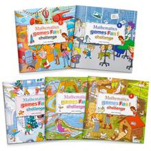 Fun Math Game Challenge Series, Math Puzzles And Logic Game Book With Number, Pattern And Problem Solving Activities, Gamified Learning Pages, Colorful Illustration Design, Multiple Themes Available - Fun Challenges In Math Games - View 3